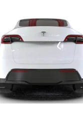 Rally Armor Black Mud Flap w/ White Logo Tesla Model Y 2020-2021                                     - MF72-UR-BLK/WH - Image 5