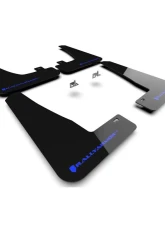 Rally Armor Black UR Mud Flap w/ Blue Logo Telsa Model X 2022+                                     - MF102-UR-BLK/BL - Image 3