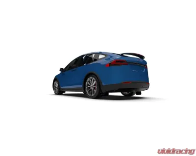 Rally Armor Black UR Mud Flap w/ White Logo Telsa Model X 2022+ - MF102-UR-BLK/WH
