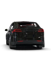 Rally Armor Black UR Mud Flap w/ Blue Logo Telsa Model X 2022+                                     - MF102-UR-BLK/BL - Image 2