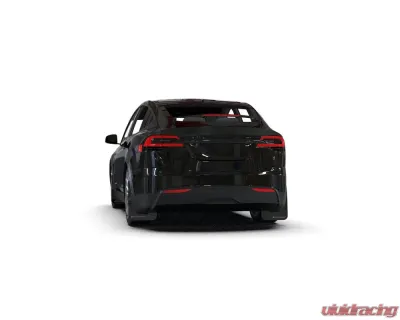 Rally Armor Black UR Mud Flap w/ Blue Logo Telsa Model X 2022+ - MF102-UR-BLK/BL