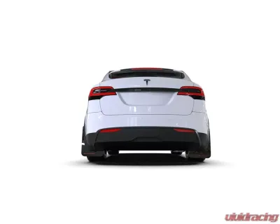 Rally Armor Black UR Mud Flap w/ Blue Logo Telsa Model X 2022+ - MF102-UR-BLK/BL