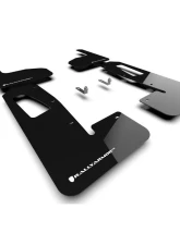 Rally Armor Black UR Mud Flap w/ White Logo Rivian R1T 2022+                                     - MF18-UR-BLK/WH - Image 3