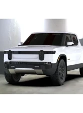 Rally Armor Black UR Mud Flap w/ White Logo Rivian R1T 2022+                                     - MF18-UR-BLK/WH - Image 4