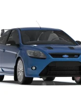 Rally Armor Black UR Mud Flap Orange Logo Ford Focus MK2 RS 2009-2011                                     - MF56-UR-BLK/OR - Image 2