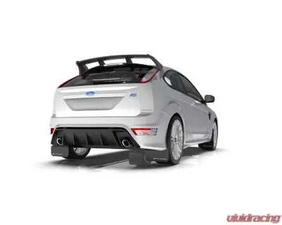 Rally Armor Black UR Mud Flap Orange Logo Ford Focus MK2 RS 2009-2011 - MF56-UR-BLK/OR