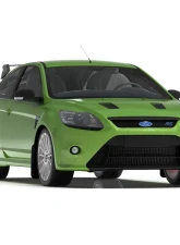 Rally Armor Black UR Mud Flap Orange Logo Ford Focus MK2 RS 2009-2011                                     - MF56-UR-BLK/OR - Image 3