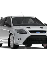 Rally Armor Black UR Mud Flap Orange Logo Ford Focus MK2 RS 2009-2011                                     - MF56-UR-BLK/OR - Image 4