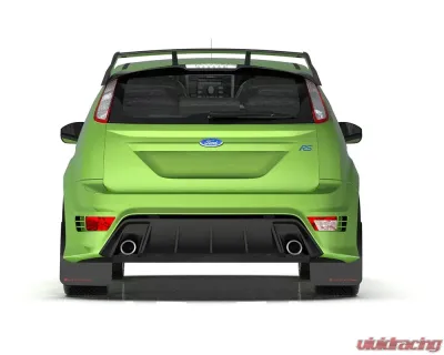 Rally Armor Black UR Mud Flap Orange Logo Ford Focus MK2 RS 2009-2011 - MF56-UR-BLK/OR