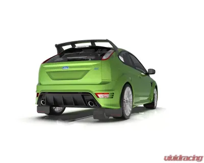 Rally Armor Black UR Mud Flap Orange Logo Ford Focus MK2 RS 2009-2011 - MF56-UR-BLK/OR