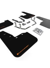 Rally Armor Black UR Mud Flap w/ Orange Logo Ford Fiesta ST MK8 2018-2022                                     - MF60-UR-BLK/OR - Image 11