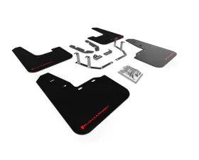 Rally Armor Black UR Mud Flap w/ Red Logo Ford Fiesta ST MK8 2018-2022