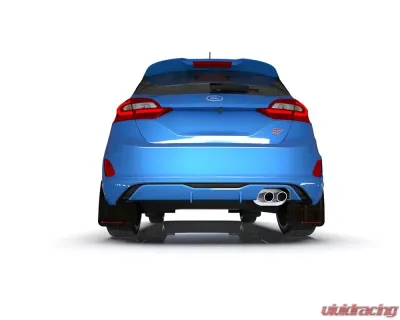 Rally Armor Black UR Mud Flap w/ Red Logo Ford Fiesta ST MK8 2018-2022 - MF60-UR-BLK/RD