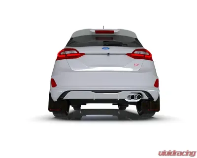 Rally Armor Black UR Mud Flap w/ Red Logo Ford Fiesta ST MK8 2018-2022 - MF60-UR-BLK/RD