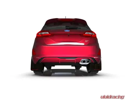 Rally Armor Black UR Mud Flap w/ Red Logo Ford Fiesta ST MK8 2018-2022 - MF60-UR-BLK/RD