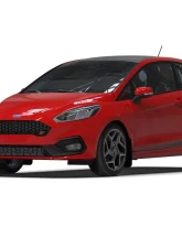 Rally Armor Black UR Mud Flap w/ Red Logo Ford Fiesta ST MK8 2018-2022                                     - MF60-UR-BLK/RD - Image 5