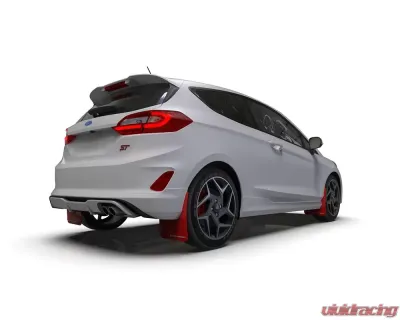 Rally Armor Black UR Mud Flap w/ Red Logo Ford Fiesta ST MK8 2018-2022 - MF60-UR-BLK/RD