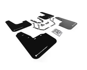 Rally Armor Black UR Mud Flap w/ White Logo Ford Fiesta ST MK8 2018-2022