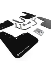 Rally Armor Black UR Mud Flap w/ White Logo Ford Fiesta ST MK8 2018-2022                                     - MF60-UR-BLK/WH - Image 11