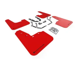 Rally Armor Red UR Mud Flap w/ Black Logo Ford Fiesta ST MK8 2018-2022