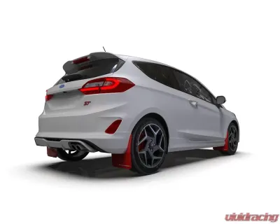 Rally Armor Red UR Mud Flap w/ White Logo Ford Fiesta ST MK8 2018-2022 - MF60-UR-RD/WH