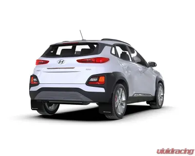 Rally Armor Black UR Mud Flap Red Logo Hyundai Kona 2018-2022 - MF63-UR-BLK/RD