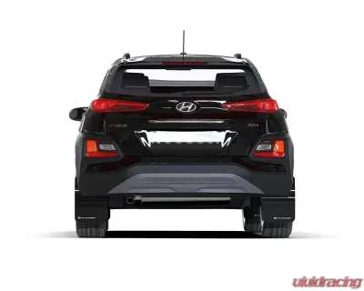 Rally Armor Black UR Mud Flap Red Logo Hyundai Kona 2018-2022 - MF63-UR-BLK/RD