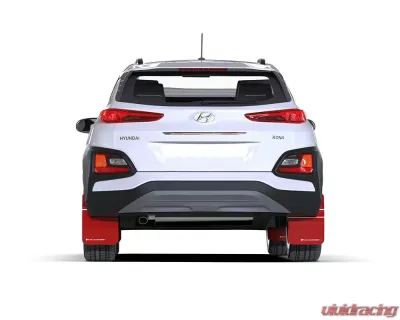 Rally Armor Black UR Mud Flap Red Logo Hyundai Kona 2018-2022 - MF63-UR-BLK/RD