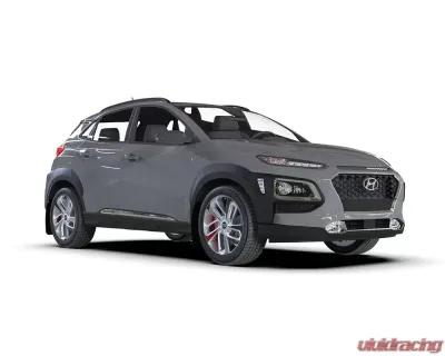 Rally Armor Black UR Mud Flap Red Logo Hyundai Kona 2018-2022 - MF63-UR-BLK/RD