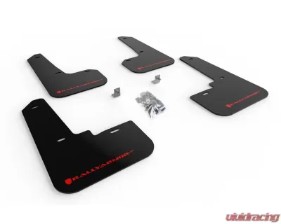 Rally Armor Black UR Mud Flap w/ Red Logo Subaru Legacy 2020-2022 - MF64-UR-BLK/RD