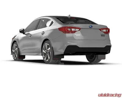 Rally Armor Black UR Mud Flap w/ Red Logo Subaru Legacy 2020-2022 - MF64-UR-BLK/RD