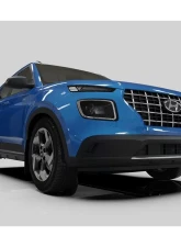 Rally Armor Black Mud Flap Blue Logo Hyundai Venue 2020-2022                                     - MF65-UR-BLK/BL - Image 2