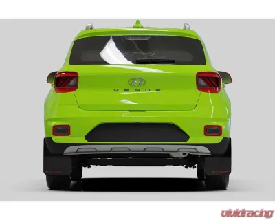 Rally Armor Black Mud Flap Grey Logo Hyundai Venue 2020-2022 - MF65-UR-BLK/GRY