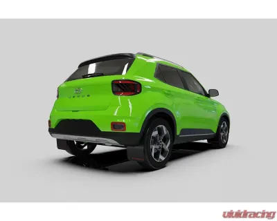 Rally Armor Black Mud Flap Red Logo Hyundai Venue 2020-2022 - MF65-UR-BLK/RD