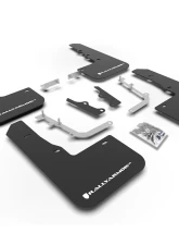 Rally Armor Black Mud Flap White Logo Hyundai Venue 2020-2022                                     - MF65-UR-BLK/WH - Image 6