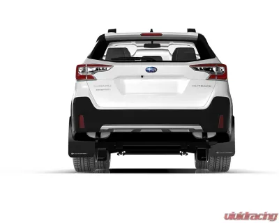 Rally Armor Black UR Mud Flap w/ Blue Logo Subaru Outback 2020-2022 - MF66-UR-BLK/BL