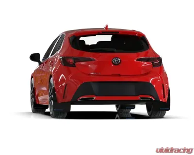 Rally Armor Black UR Mud Flap Red Logo Toyota Corolla Hatchback 2018-2024 - MF67-UR-BLK/RD