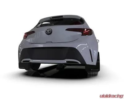 Rally Armor Black UR Mud Flap Red Logo Toyota Corolla Hatchback 2018-2024 - MF67-UR-BLK/RD