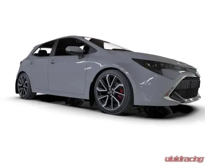 Rally Armor Black UR Mud Flap Red Logo Toyota Corolla Hatchback 2018-2024 - MF67-UR-BLK/RD