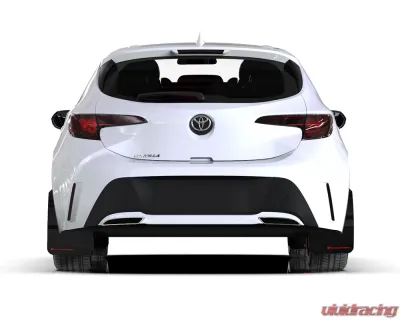 Rally Armor Black UR Mud Flap Red Logo Toyota Corolla Hatchback 2018-2024 - MF67-UR-BLK/RD