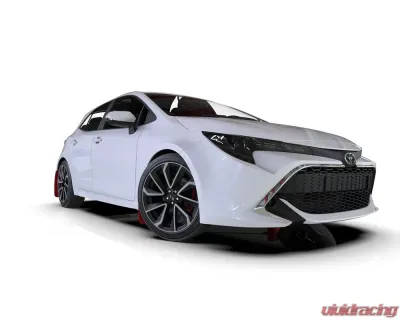 Rally Armor Black UR Mud Flap Red Logo Toyota Corolla Hatchback 2018-2024 - MF67-UR-BLK/RD