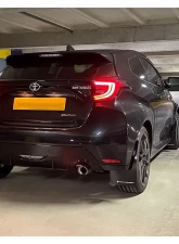 Rally Armor Black Mud Flap w/ Grey Logo Toyota GR Yaris Hatchback 2020-2022                                     - MF74-UR-BLK/GRY - Image 2