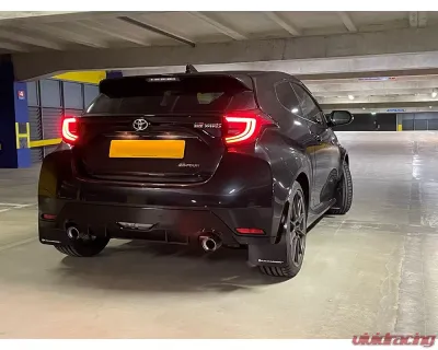 Rally Armor Black Mud Flap w/ Grey Logo Toyota GR Yaris Hatchback 2020-2022 - MF74-UR-BLK/GRY