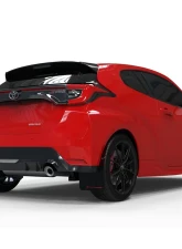 Rally Armor Black Mud Flap w/ Red Logo Toyota GR Yaris Hatchback 2020-2022                                     - MF74-UR-BLK/RD - Image 2