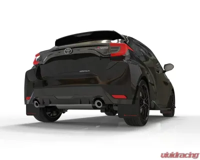 Rally Armor Black Mud Flap w/ Red Logo Toyota GR Yaris Hatchback 2020-2022 - MF74-UR-BLK/RD