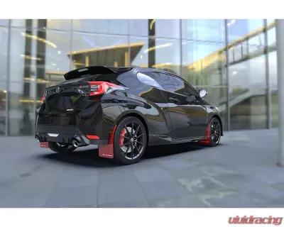 Rally Armor Black Mud Flap w/ Red Logo Toyota GR Yaris Hatchback 2020-2022 - MF74-UR-BLK/RD