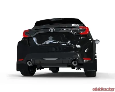 Rally Armor Black Mud Flap w/ White Logo Toyota GR Yaris Hatchback 2020-2022 - MF74-UR-BLK/WH