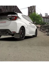 Rally Armor Black Mud Flap w/ White Logo Toyota GR Yaris Hatchback 2020-2022                                     - MF74-UR-BLK/WH - Image 5