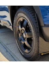 Rally Armor Black Mud Flap Blue Logo Subaru Outback Wilderness 2022                                     - MF76-UR-BLK/BL - Image 4