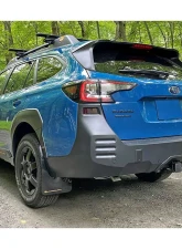 Rally Armor Black Mud Flap Blue Logo Subaru Outback Wilderness 2022                                     - MF76-UR-BLK/BL - Image 5